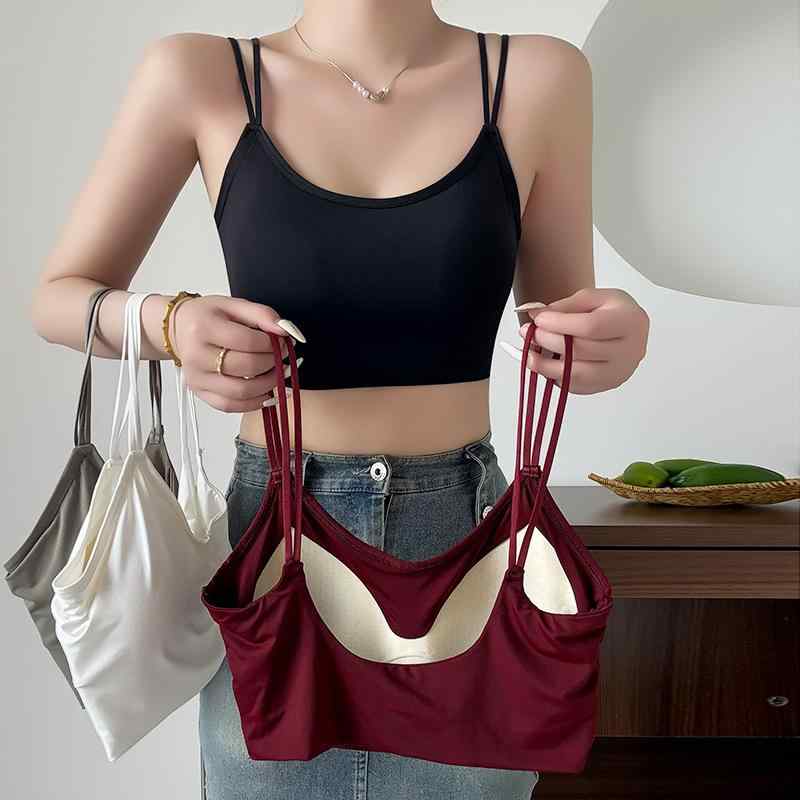 ブラジャー レディース 接触冷感 スポーツブラ ノンワイヤー ずれ防止 インナー 女性 下着 肌着 抹胸 裹胸 ナイトブラ スポブラ2