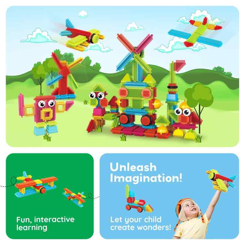PicassoTiles Hedgehog Interlocking Building Blocks Tiles