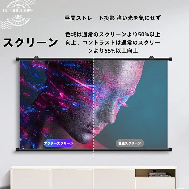 隠れる 壁掛け式 懸垂 プロジェクター用スクリーン アンチグレア メタルスクリーン ウォールマウント デイタイムスクリーン プロジェクター 取り付け不要 ハイエンド隠れる 壁掛け式 懸垂 プロジェクター用スクリーン アンチグレア メタルスクリーン ウォールマウント デイタイムスクリーン プロジェクター 取り付け不要 ハイエンド
