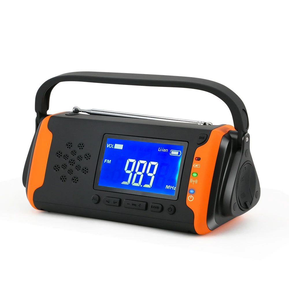 ラジオ 多機能防災ラジオ 4000mAh 防災グッズ LEDライト スマホ充電 ポータブルラジオ AM/FMラジオ ワイドFM対応 イヤホンジャック SOS burningman1-10010669 バーニングマン サンプル画像2