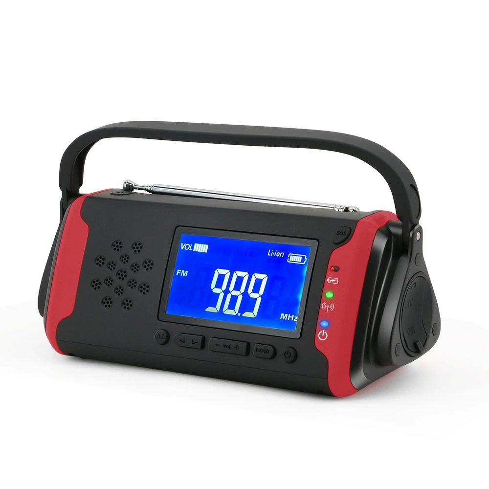 ラジオ 多機能防災ラジオ 4000mAh 防災グッズ LEDライト スマホ充電 ポータブルラジオ AM/FMラジオ ワイドFM対応 イヤホンジャック SOS burningman1-10010669 バーニングマン サンプル画像3