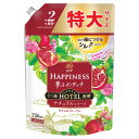 【100円300円クーポンあり】レノアハピネス 夢ふわタッチ ザクロ&フローラル 詰め替え 特大 750mL 柔軟剤