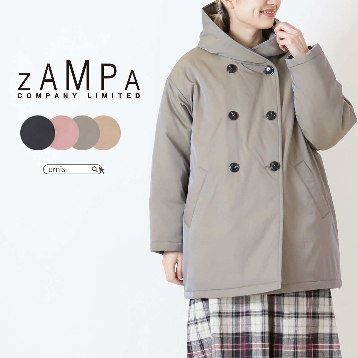 【20日限定！ ポイント3倍 対象★5/20 0：00-5/21 01：59まで 】★ SALE 50.5％OFF ★ ZAMPA ザンパ レディース アウター コート 羽織り ..