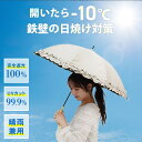 日傘 完全遮光 晴雨兼用 uvカット 100% 遮光【日傘 裾ボーダー柄/裾線/ラベンダー 】日傘 完全遮光 風に強い 遮光 レース メンズ レディース フリル...