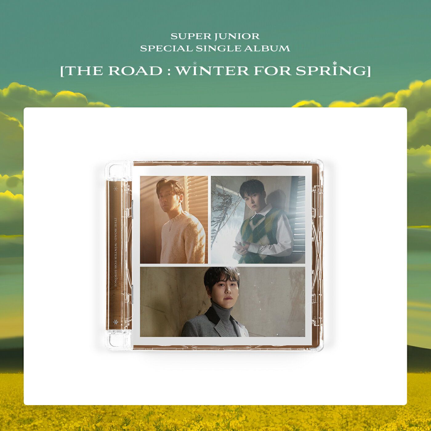 [期間限定特価]　3種SET SUPER JUNIOR [The Road : Winter for Spring] CD アルバム 韓国音楽チャート反映 1次予約 送料無料 スーパージュニア　スプリング