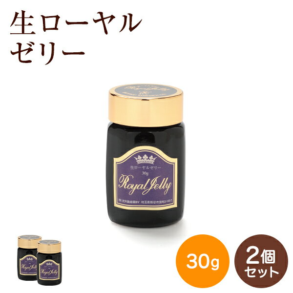 生ローヤルゼリー 30g×2個 健康補助食品 王乳 デセン酸 女王バチの食事 送料無料 サプリメント 女性 男性 50代 60代 ビタミン ミネラル アミノ酸 ローヤルゼリー アセチルコリン パンテトン酸 パロチン 非加熱 生 新鮮