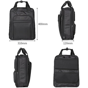 【P10倍&ママ割限定+P3倍!2/20(水)9:59まで】バーマス ビジネスリュック 2層 クラッチバッグ付き 通勤 PC収納 A4 60442