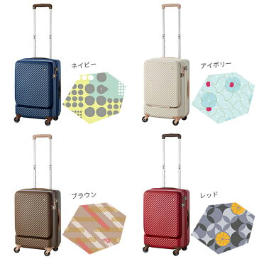 【年末還元祭:もれなく10倍+会員別D4/P3/G2倍!】エース ハント ミオ スーツケース 機内持ち込み Sサイズ 34L ストッパー フロントオープン ポケット ACE HaNT MIO 05750