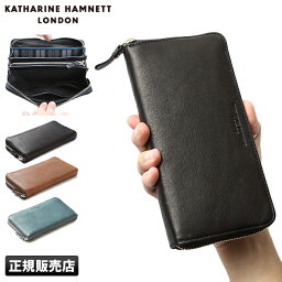 キャサリンハムネットロンドン 革長財布 メンズ 【最大48倍｜4/25 0:00～】キャサリンハムネット 財布 長財布 本革 メンズ レディース ラウンドファスナー KATHARINE HAMNETT 490-57007 cpn10