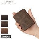 【最大29倍｜3/30限定】SLOW スロウ 財布 三つ折り財布 ミニ財布 小さい財布 box型小銭入れ 本革 レザー クーズー ミニウォレット ミニサイフ メンズ レディース ブランド コンパクト kudu so743i