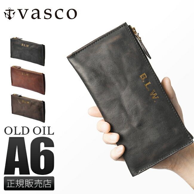 【最大27倍｜5/16限定】vasco 財布 ポーチ 小物入れ クラッチバッグ バッグインバッグ メンズ レディース ブランド ミニ スマホ レザー 本革 日本製 小さめ ヴァスコ バスコ オールドオイル VS-801L