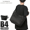 【5H限定豪華プレゼント|6/29 19時~】SLOW スロウ バッグ ショルダーバッグ メッセンジャーバッグ メンズ レディース ブランド バリスティックエアー 大きめ 大容量 軽量 撥水 日本製 A4 B4 868S00L【在庫限り】
