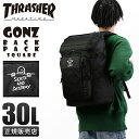 スラッシャー リュック メンズ 【最大27倍｜5/7限定】スラッシャー リュック スクエア ボックス型 30L B4 THRASHER THR-298