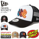 【最大42倍|8/18限定】ニューエラ サンタクルーズ メッシュキャップ 帽子 メンズ ブランド 9FORTY A FRAME 940 NEW ERA SANTA CRUZ