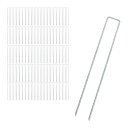 daim φ4mm コの字ピン 長さ30cm 100本入 太い 剣先 防草シート ピン マルチ 押さえ おさえ 雑草 対策 シート 固定