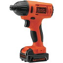ブラックアンドデッカー(BLACK+DECKER) コードレス 電動ドライバー インパクトドライバー DIY 電動工具 穴あけ 締付工具 パワフル 軽量 コンパ...