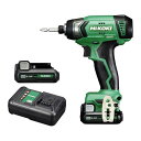 HiKOKI(ハイコーキ) 10.8V 充電式 インパクトドライバー WH12DA 蓄電池2個・充電器付 WH12DA(2BS)