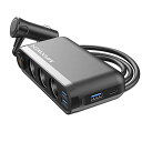 マックスウィン シガーソケット 3連 カーチャージャー 3連シガー 増設 PD 20W USB タイプC QC3.0 急速充電 電圧計 iPhone16 iPa...