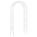 住まいスタイル アイアンアーチ ~ブロッサムハート~ (幅114.5×奥行38×高さ233cm) ホワイト IA-BH005WHT(SST) アーチ フェンス 棚 ガーデン 庭 アイアン