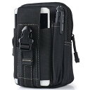 CP Technology 多機能ポーチ ウエストバッグ EDCポ 収納 マルチケース ベルト通し 撥水加工 旅行 アウトドア ハイキング 小物入れ コンパクト...
