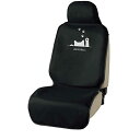 ボンフォーム(BONFORM) シートカバー FN猫パンチ 取付簡単・防水 前席1枚 ブラック 4066-10BK
