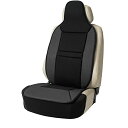 ボンフォーム(BONFORM) シートカバー バンブーレザー 抗菌防臭 サイドエアバッグ対応 竹炭チップ 前席1枚 ブラック 4097-91BK