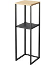 山崎実業(Yamazaki) 加湿器スタンド ブラック 約W25XD25XH80cm タワー tower 小物置き 植物置き 5984