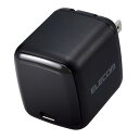 エレコム 充電器 65W USB PD対応 小型 Type-C 1ポート PPS対応 GaN II採用 PSE認証 ブラック 【iPhone 16 15 iPa...