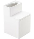 山崎実業(Yamazaki) 替えブラシ 収納付き 流せるトイレブラシ スタンド ホワイト 約W11XD12XH17cm タワー tower トイレブラシケース...