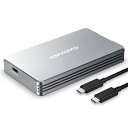 ANYOYO Thunderbolt 4/3 & USB4 M.2 PCIe 2280 M-KEY(B+M KEY)NVMe SSD 外付けケース ,40Gbps NVME SSD ケース , 最大2700MB/s ,アルミ合金製,USB-C接続