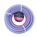 カクイチ 散水用ホース FUN クリアー+ピンクライン 内径15mm 10M F121C 892593