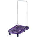 TRUSCO(トラスコ) アクロ PC製 省音車輪 600X390 バイオレット透明 AC1PCVI 台車 折りたたみ 軽量 静か 静音