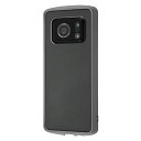 レイ・アウト AQUOS R6 耐衝撃ハイブリッドケース Puffull/クリア/グレー