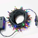 【ミックス】イルミネーションLEDライト クリスマスライト 100球 点灯パターン記憶メモリー付 連結可 8パターン点灯・コントローラ付