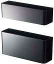 山崎実業(Yamazaki) マグネット アンブレラスタンド ブラック (上)約W18.8×D5×H5cm (下)約W18.5×D5×H8cm スマート smart 傘立て 省スペース 7366