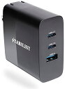 【国内ブランド】 PD 充電器 USB Type-C 65W 3ポート GaN 折畳 PSE認証済 急速 PD3.0対応 USB-A USB-C 窒化ガリウム acアダプター パソコン 黒(2)