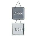 タカ印 看板 営業表示板 OPEN/CLOSED アクリル樹脂 37-6100