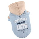 beanspet 犬服 犬服冬 パーカー コート ジャケット 秋冬 冬 犬 服 ドッグウェア 防寒 暖かい 可愛い おしゃれ 小型犬 中型犬 大型犬 冬用 もこもこ スポーツ (M, ブルー)