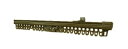 フルネス 角型伸縮 カーテンレール 1M シングル アンバー