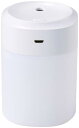 丸辰(Marutatsu) 卓上加湿器 USB パーソナル LED イルミネーションライト付き リズム噴射変化モード搭載 ホワイト 直径6.5cm×高さ約9cm