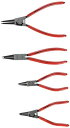 クニペックス KNIPEX スナップリングプライヤーセット 4本組 002003V02