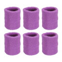 PATIKIL スポーツ用リストバンド 8x10cm 6個入り テニス バスケットボール ランニングなどに最適な吸汗性 あるコッ トンテリークロス製リストスウェ...