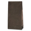 ヘイコー 角底 紙袋 No.4 未晒 クラフト コゲチャ 13x8x23.5cm 100枚