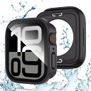 TALENANA for Apple Watchケース【2 in 1防水設計】46/42mmアップルウォッチ保護ケース 強化ガラスフィルム 一体型 Series 10/9/8/7/6/SE/5/4 3D直角エッジデザイン PC素材 高タッチ感度 全面保護 衝撃吸収 Appl