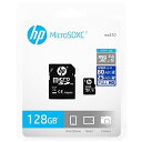 HP microSDXCカード 128GB UHS-I 対応 フルHD 超高速 HFUD128-1U1 (SDアダプター付く) ( 最大読出スピード 80MB/...