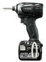 HiKOKI(ハイコーキ) 14.4V 充電式 インパクトドライバ ストロングブラック 蓄電池2個・充電器・ケース付 ビット別売 WH14DDL2(2LYPK)...