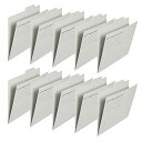 PLUS(プラス) 個別フォルダーエコノミー 10枚 A4横 FL-081IF 87-411 グレー
