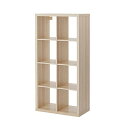 IKEA/イケア KALLAX/カラックス シェルフユニット77x147 cm ホワイトステインオーク調 80324519