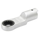 トネ(TONE) 差替式トルクレンチ用ラチェットめがねヘッド 12DRM-13 φ12mm 二面幅13mm