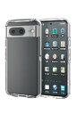 エレコム Google Pixel 8 ケース 耐衝撃 衝撃吸収 TOUGH SLIM LITE ソフト素材 TPU オールクリア ワイヤレス充電対応 ストラップホール付き クリア PM-P233TSLUCCR